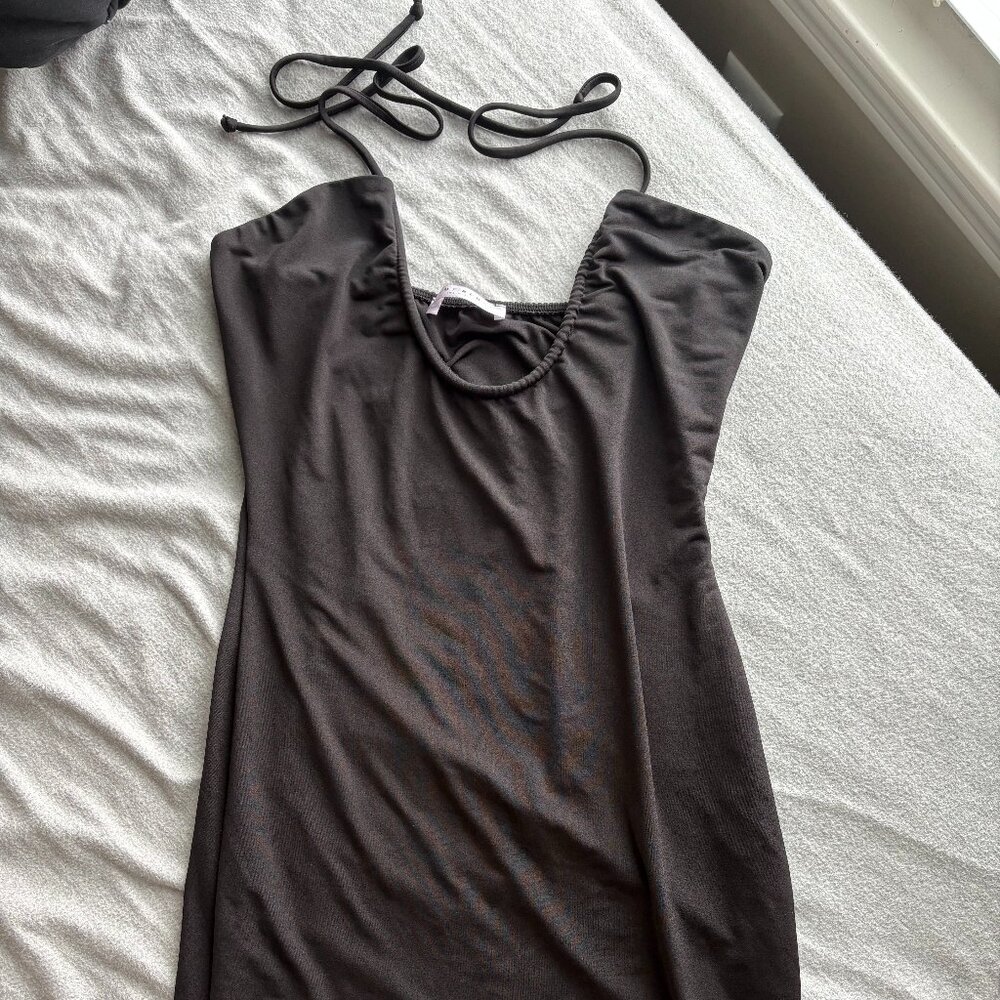 Urban Outfitters Black Halter Mini Dress